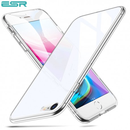 Carcasa ESR Mimic 9H Tempered Glass iPhone 8 / 7, White