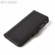 Leather wallet case with magnet closure for iphone 8 / 7 / 6s / 6 (4.7 inch) Decode black