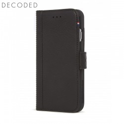 Leather wallet case Decoded with magnet closure for iPhone 8 / 7 / 6s / 6 black