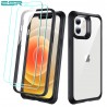 ESR Alliance - Black frame case for iPhone 12 mini + 2 Tempered-Glass Screen Protectors