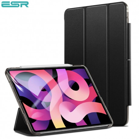 Carcasa ESR iPad Air 4 10.9 inchi (2020) Ascend Trifold with Clasp, Jelly Black